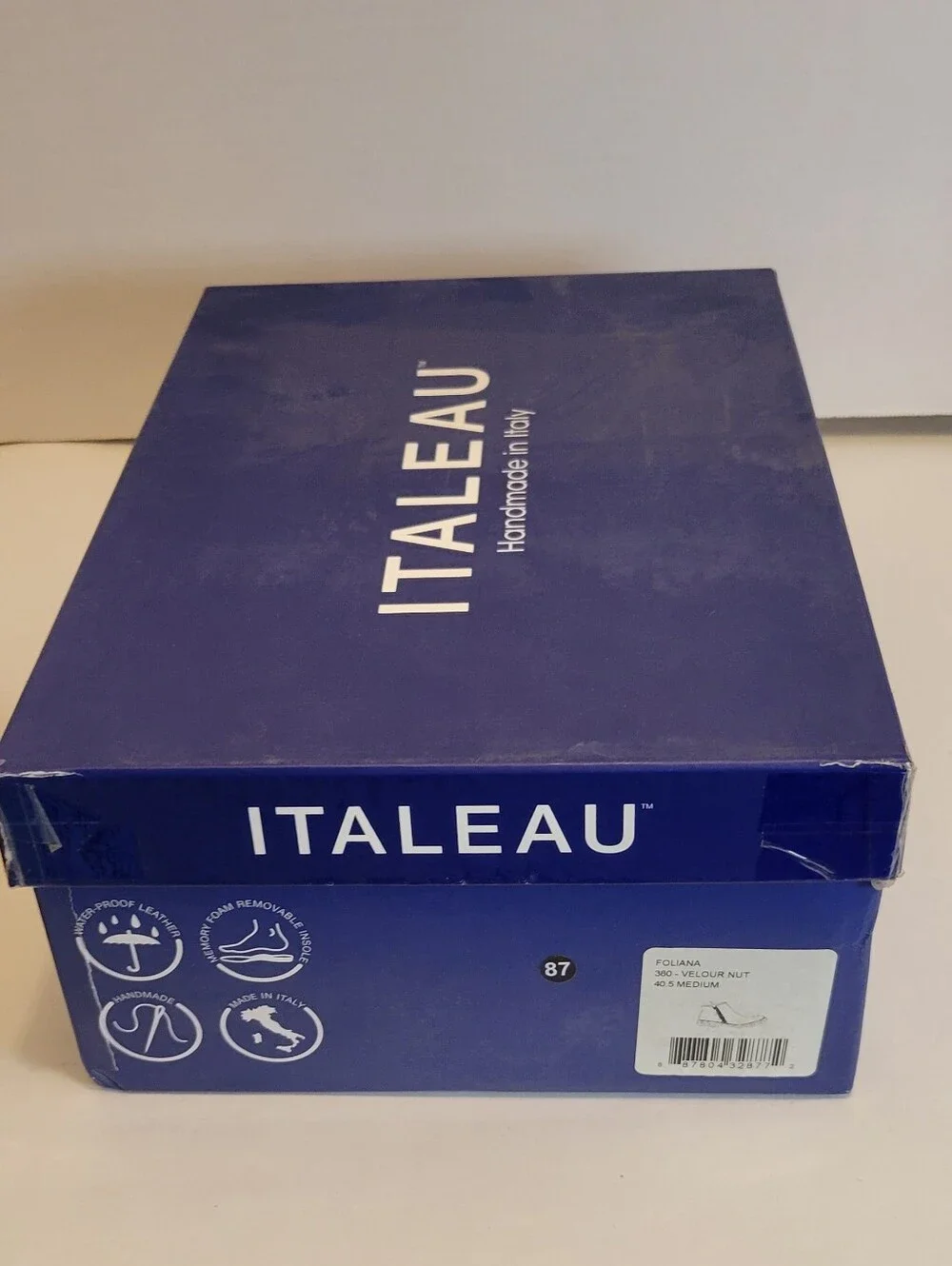 ITALEAU Foliana Waterproof Suede Ankle Boots Velour Nut EU 40.5 US 10 NIB Italy